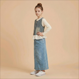 Down Cut Skirt