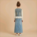 Down Cut Skirt