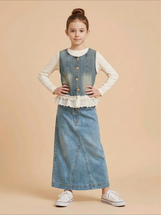 Down Cut Skirt